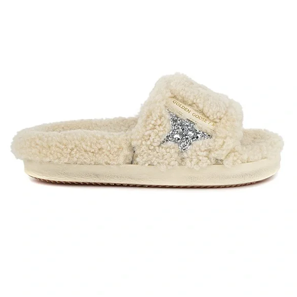 GOLDEN GOOSE Shearling Slides - NEW - Picture 2 of 7